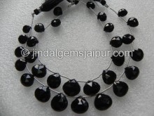 Black Onyx Faceted Heart